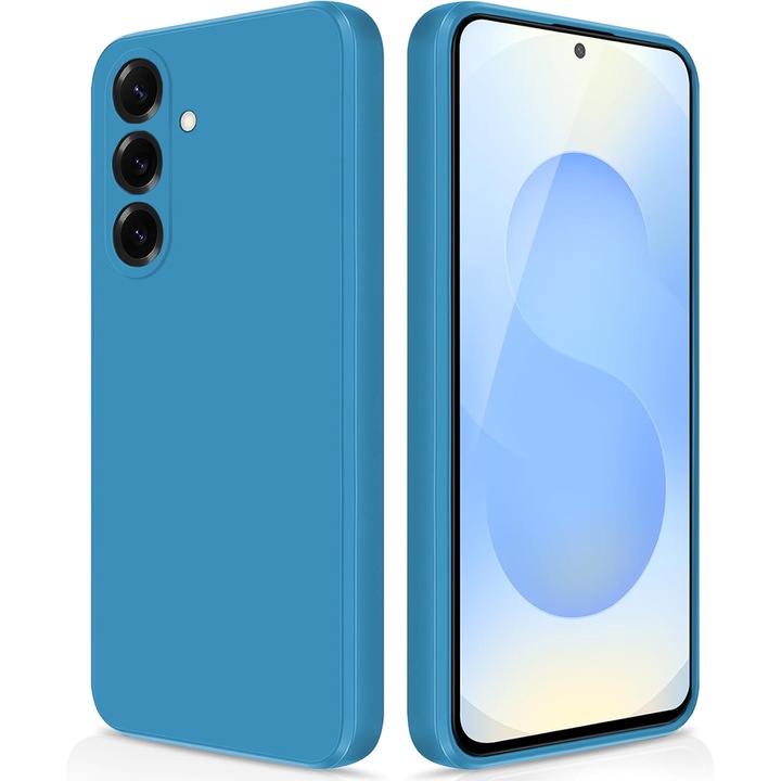 Калъф CASEY STUDIOS, съвместим със Samsung Galaxy S25 Plus, мек силикон Premium, микрофибърна вътрешна част, за безжично зареждане, повдигнати ръбове за защита на екрана и камерата