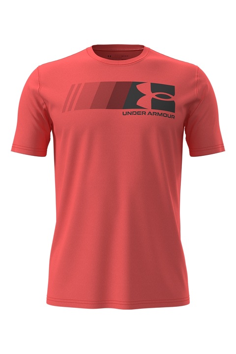 Under Armour, Tricou lejer cu logo pentru antrenament Fast, Gri deschis melange
