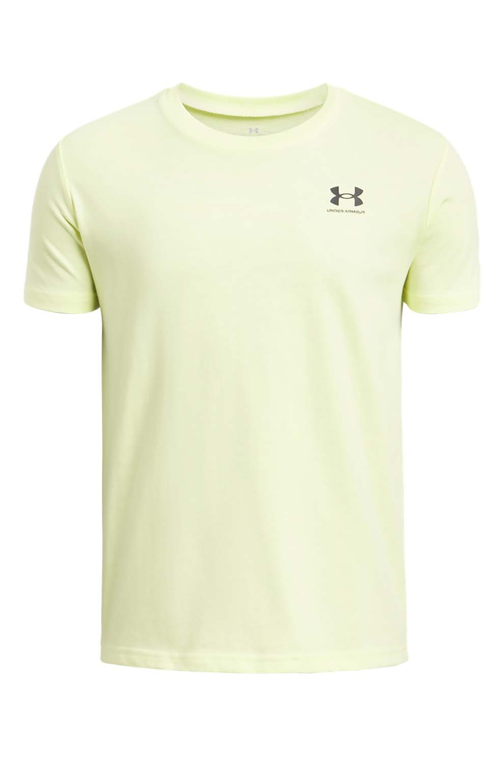 Under Armour, Tricou cu logo Sportstyle, Verde fistic, 127-137 CM