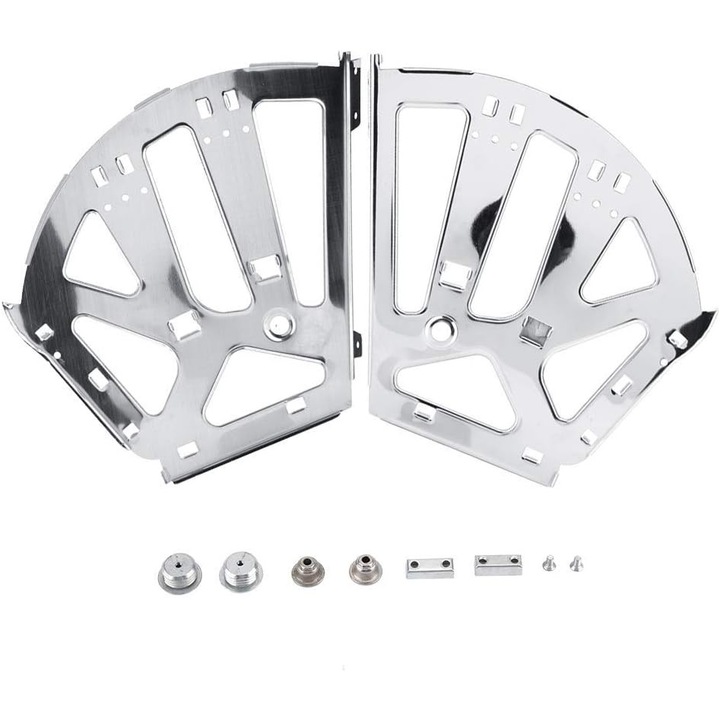 Cipősszekrény zsanérok, 2 darab, rozsdamentes acél, 3 rétegű, ezüst