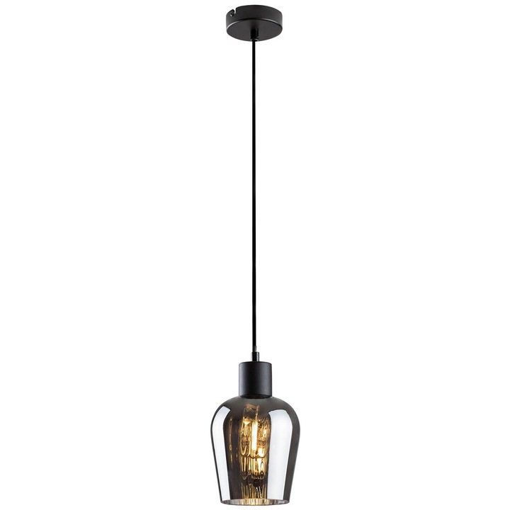 Lampa suspendata Rabalux Florian negru E27 1x40W inaltime 1200cm IP20