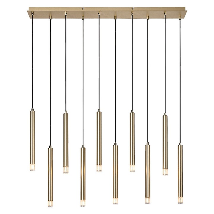 Rabalux Ramira függőlámpa, arany, G9, 10x5W, magasság 120cm, IP20