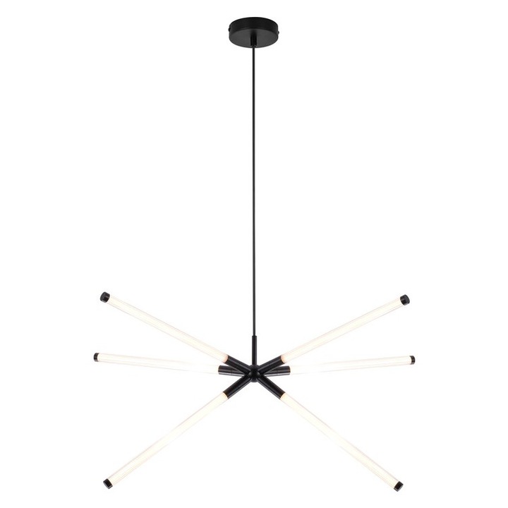 Пендел Rabalux Nivaro черен LED 36W 3150Lm 3000K височина 120см IP20