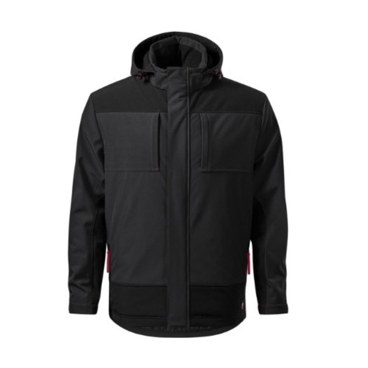 Jacheta softshell de iarna pentru barbati, Vertex W55, Malfini M Ebony Gray