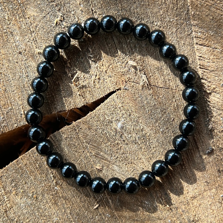 Bratara onix negru, Druzy, pietre semipretioase, 6-7 mm