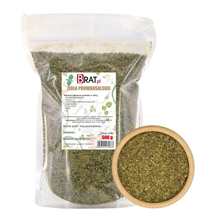 Ierburi provensale Brat.pl, 500g, amestec de ierburi aromatice, 6 ingrediente