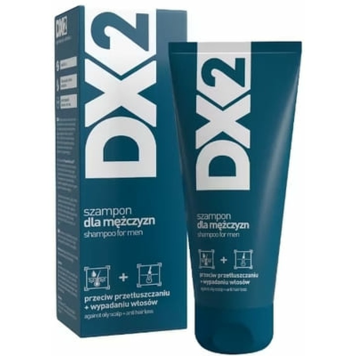 Sampon DX2 pentru barbati, impotriva caderii parului, 150 ml
