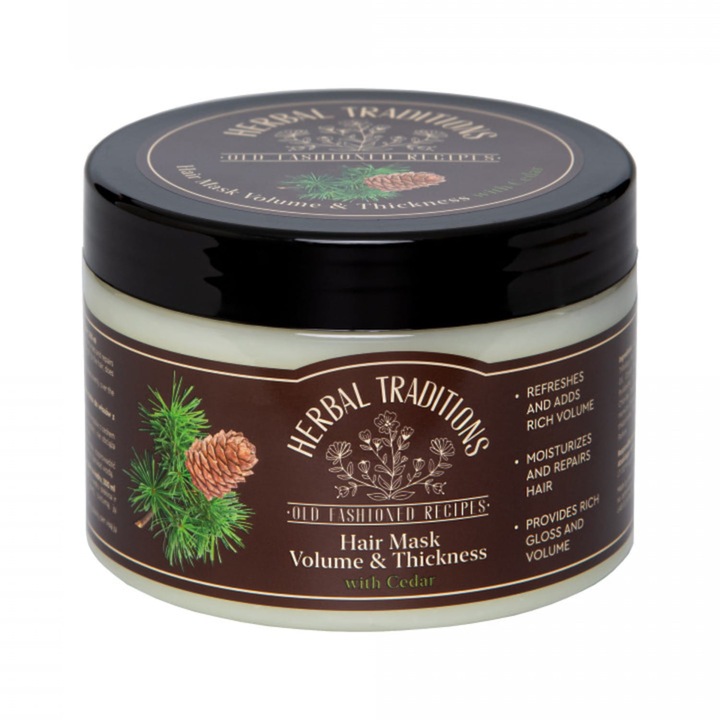 Masca par Herbal Traditions cedru, 300ml, regeneranta, volum