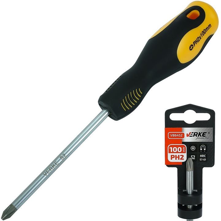 Csavarhúzó, PH2 100 mm, V86452, Verke