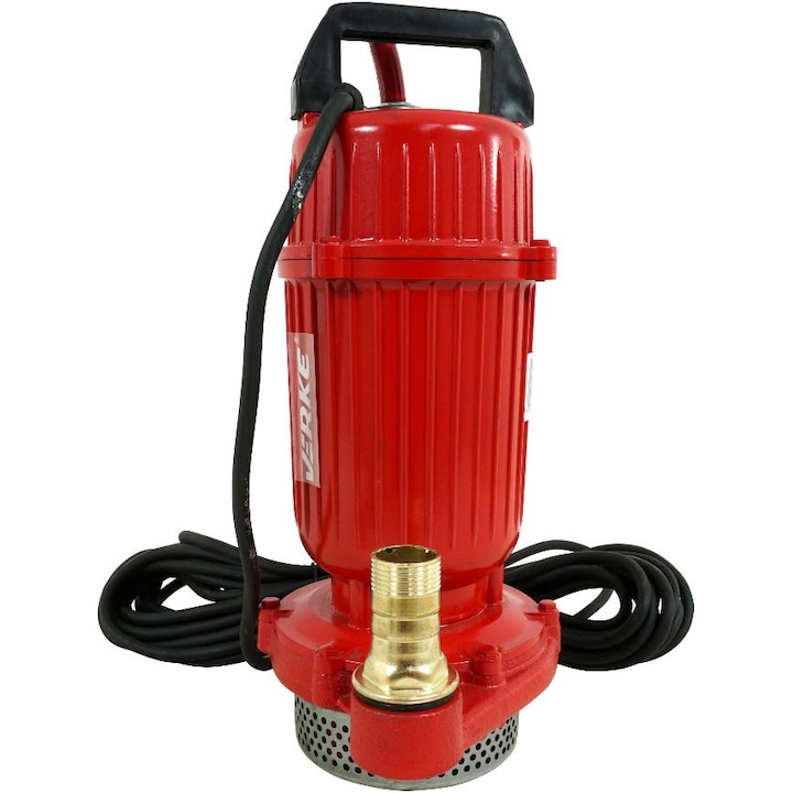 Pompa pentru apa murdara drenaj, Verke, 0.37 kW, rosu/negru