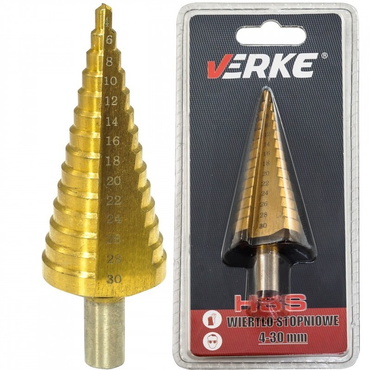 Burghiu conic, 4-30mm, Verke, V05057