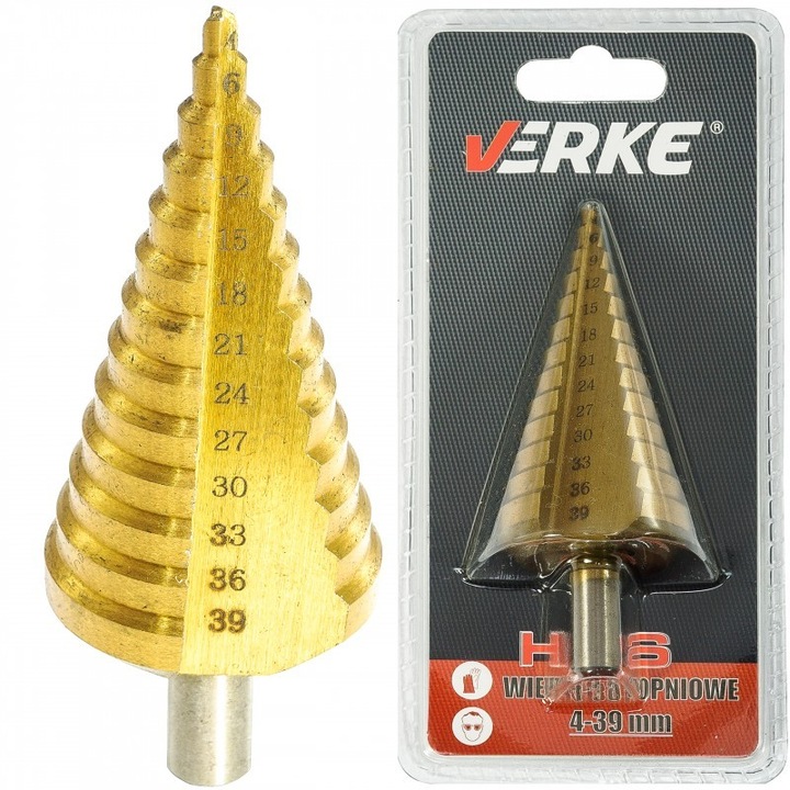 Burghiu conic, 4-39mm, V05059, Verke