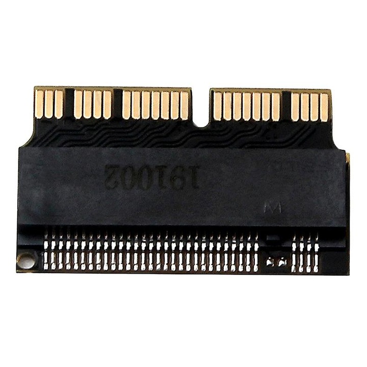 NVMe SSD adapter MacBook Air (2013-2016) és Mac Pro (2013-2015) modellekhez, fekete, mérete 22.5x13.3x2.8mm, komplett készlet