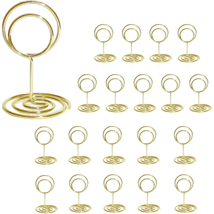 Mini Kártyatartók, Enforose, Arany Design, 20 db-os szett, Vasból