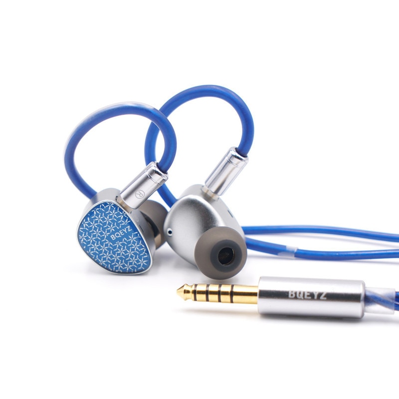 casti cu fi BQEYZ Frost HiFi confortabil pentru voci feminine, driver hibrid de inalta rezolutie cu micro-platforma HiFi IEM pentru sport, conectare la computer, driver dinamic OFC de4.4mm