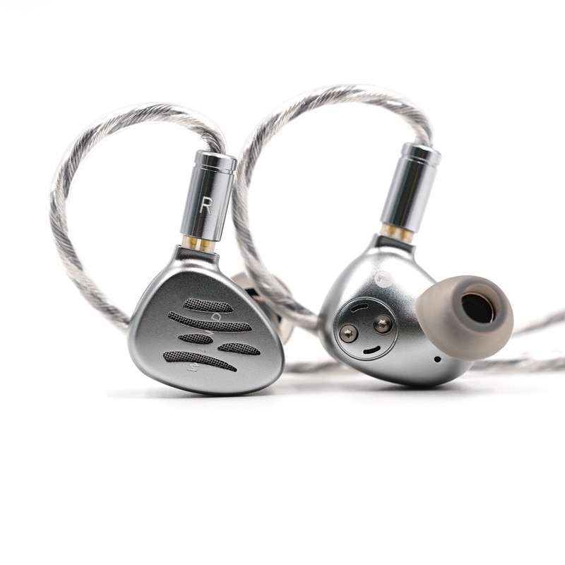 casti cu fir BQEYZ Wind bas puternic HiFi IEM, tehnologie hibrida BC+DD, monitorizare, sport, anulare fizica a zgomotului, player, transmisie inalta, cu fir, OFC, driver dinamic 4.4mm, argintiu