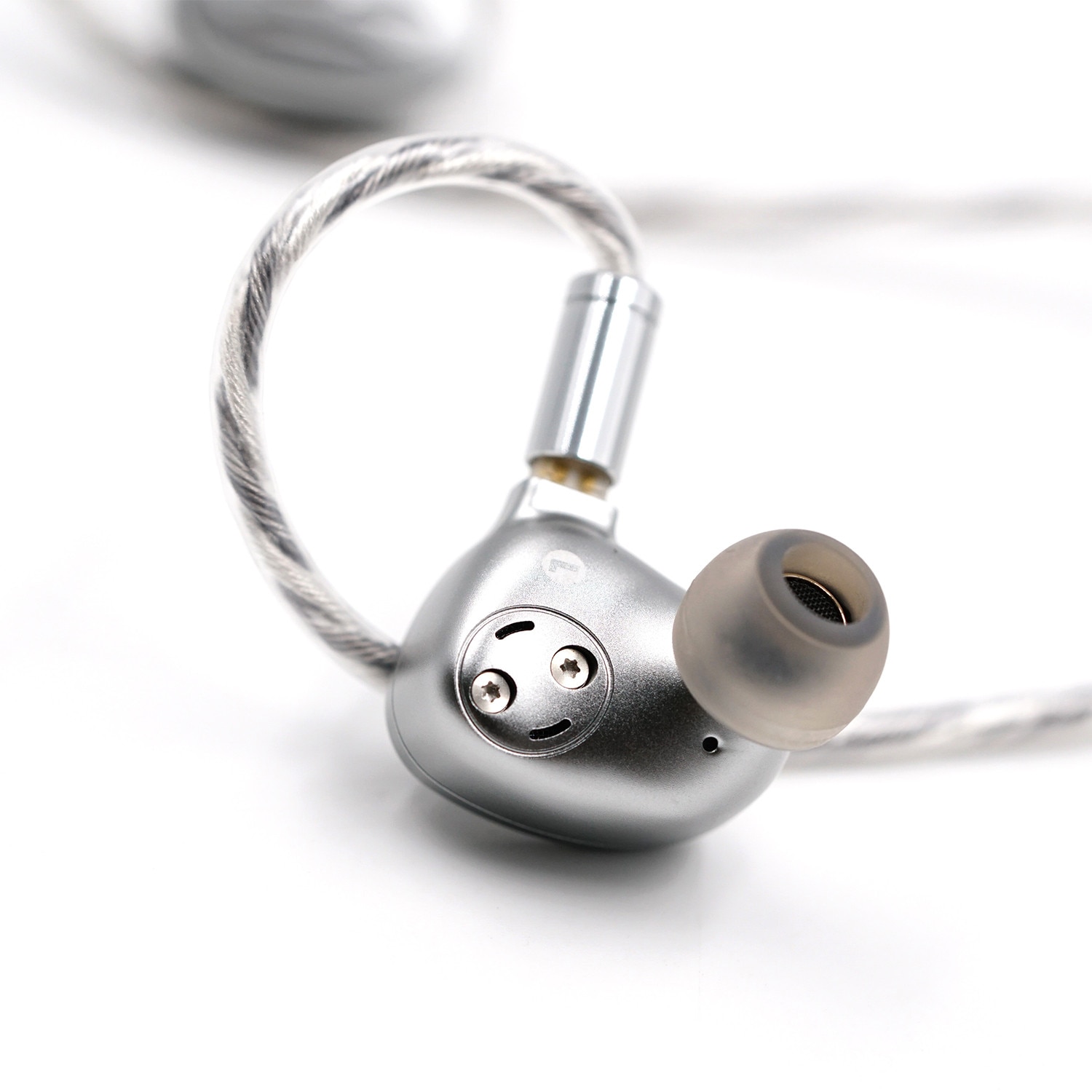 casti cu fir BQEYZ Wind bas puternic HiFi IEM, tehnologie hibrida BC+DD, monitorizare, sport, anulare fizica a zgomotului, player, transmisie inalta, cu fir, OFC, driver dinamic 4.4mm, argintiu