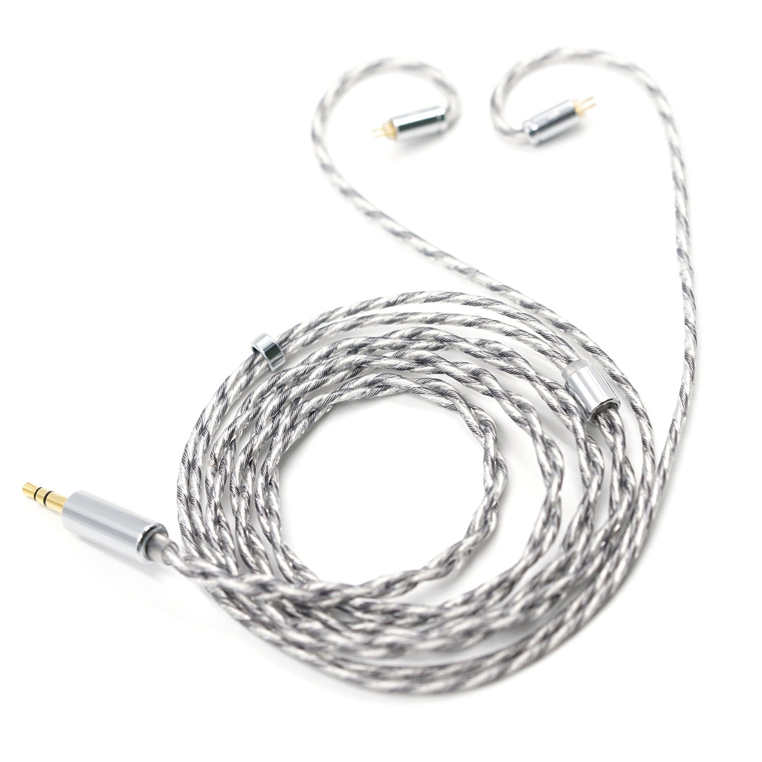 casti cu fir BQEYZ Wind bas puternic HiFi IEM, tehnologie hibrida BC+DD, monitorizare, sport, anulare fizica a zgomotului, player, transmisie inalta, cu fir, OFC, driver dinamic 4.4mm, argintiu