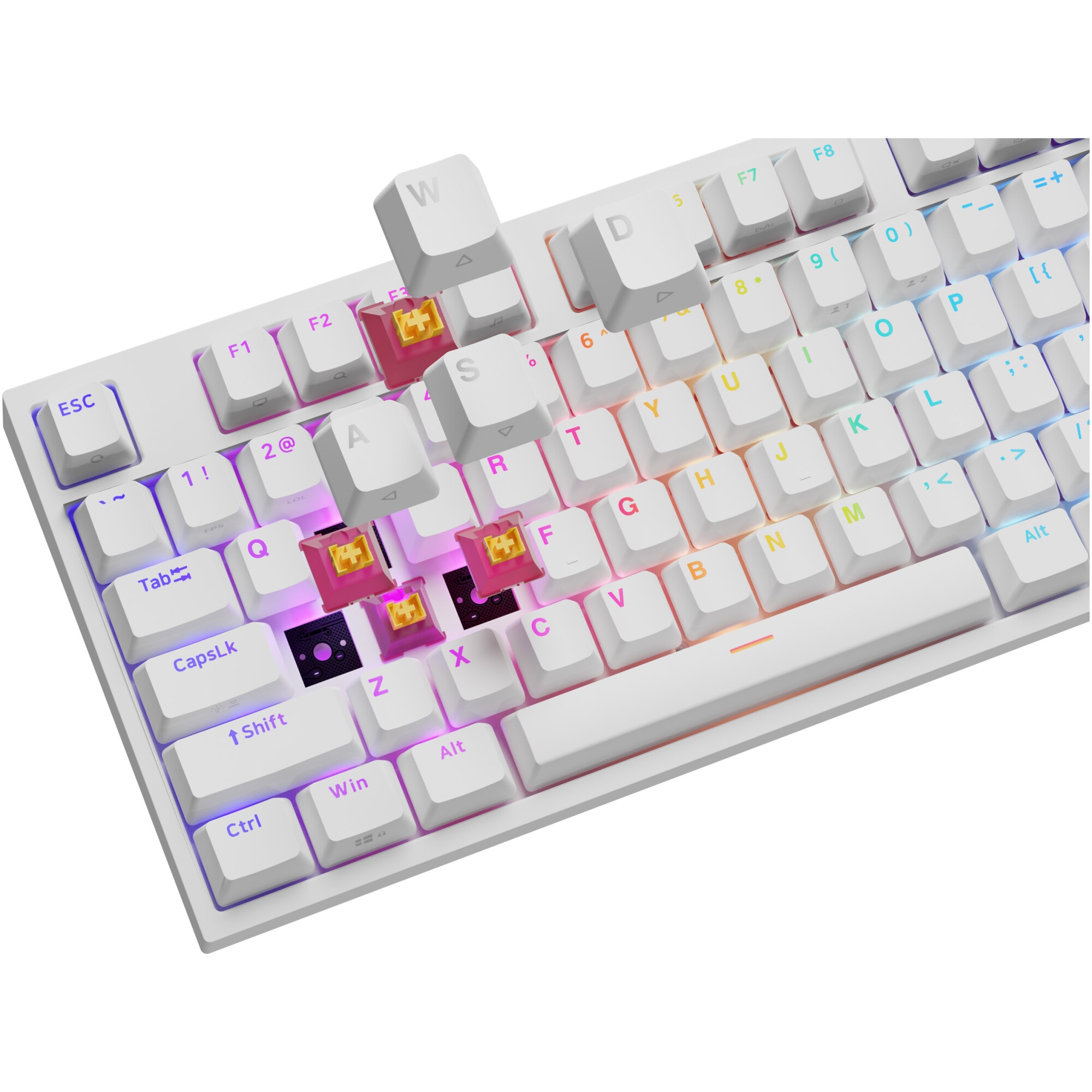 Tastatura gaming mecanica cu fir Genesis Thor 404, iluminare RGB