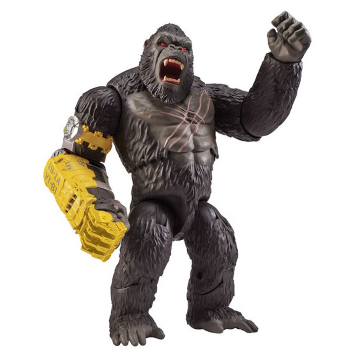 Figurina Mega Kong cu lovitura pumn, sunete si lumini seria Godzilla x Kong, The New Empire