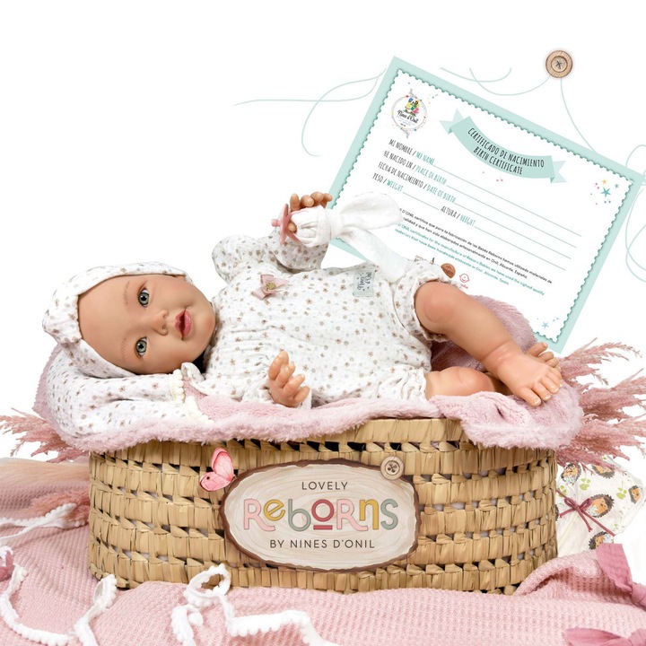 Кукла Nines D'Onil, Chloe, новородена, с аромат на ванилия, 1700 гр., 48 см