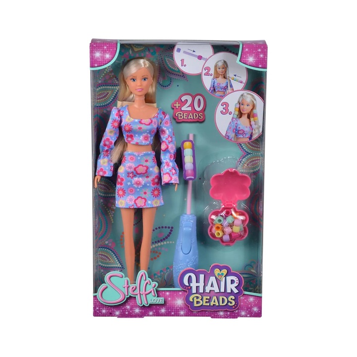 Куклата Steffi Love с мъниста за коса Steffi