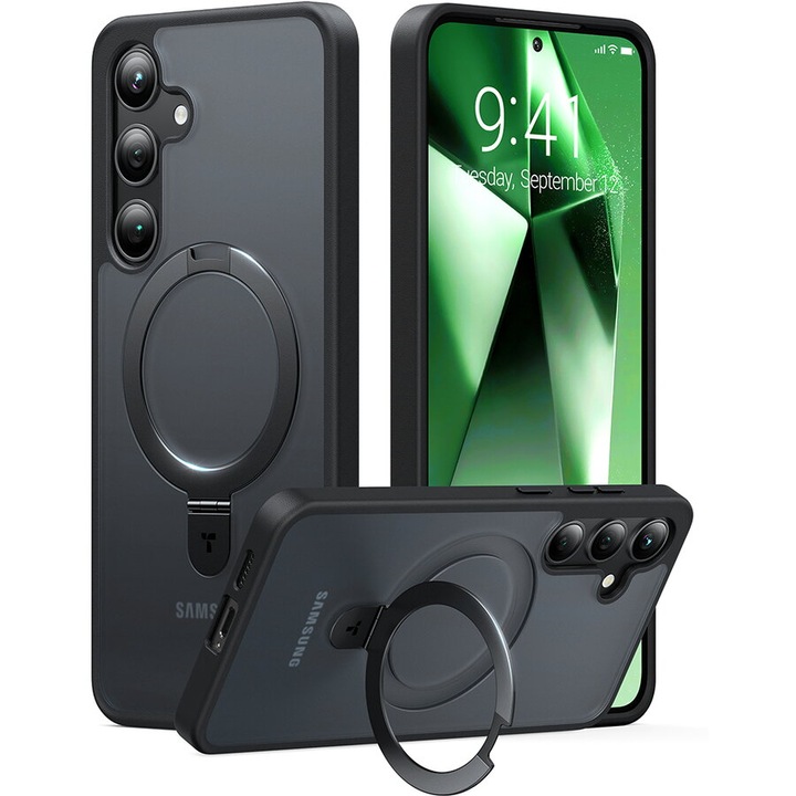 Husa pentru Samsung Galaxy S24 - Torras Ostand Series - Black