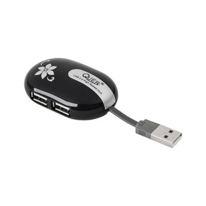 QUER USB 2.0 480Mbit/s 4 portos USB hub