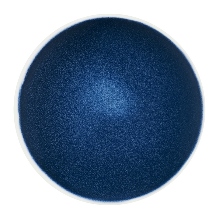 Farfurioara suport ceasca 14cm, bleumarin, portelan, AMBITION Bella