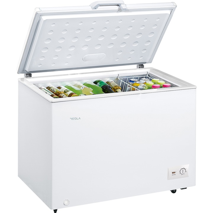 Lada frigorifica Tesla RH2900HE, Clasa E, 287 L, Control mecanic, H 85 cm Alb