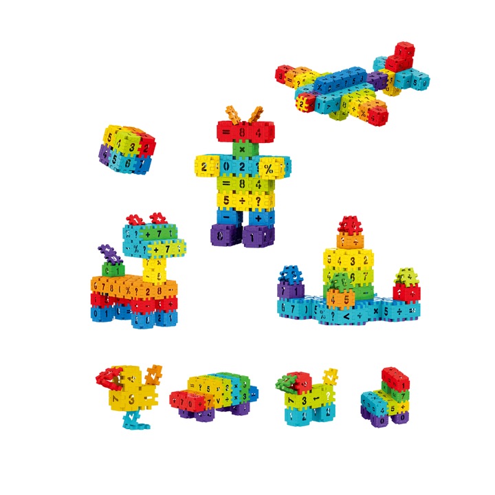 Set de constructie STEAM - Micutul matematician 100 piese