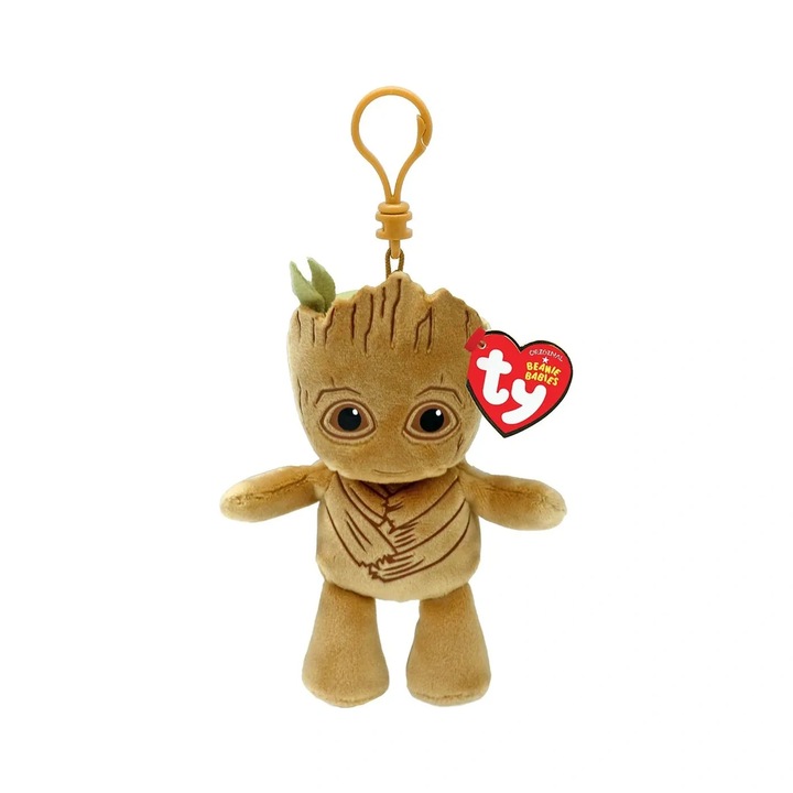 Plüs Akosztyú TY 8.5cm Beanie Babies Marvel Groot