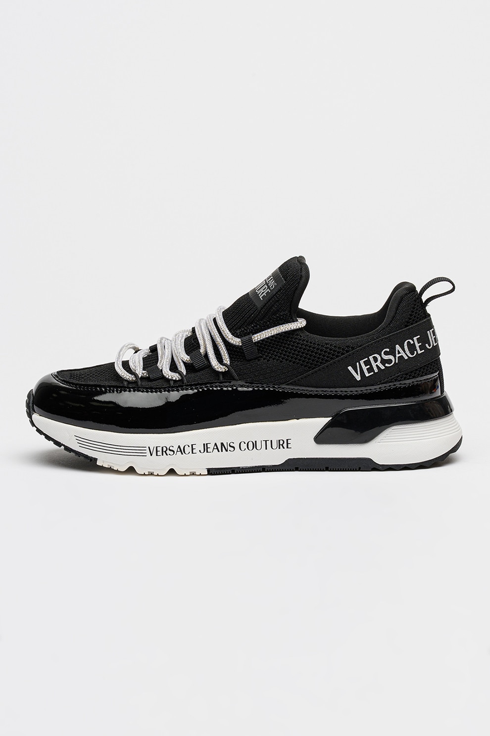 Love Moschino, Pantofi sport slip-on cu logo, Negru, 38 - eMAG.ro