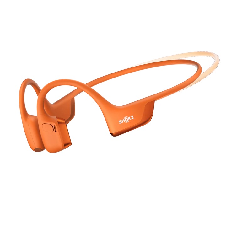 Безжични слушалки за бягане Shokz OpenRun Pro 2 Mini, Bluetooth, костна проводимост, 12 часа живот на батерията, IP55, оранжеви