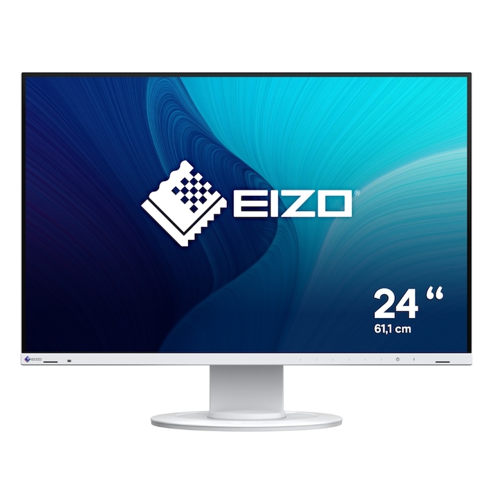 Monitor IPS LED 24.1" EIZO EV2410R-WT, WUXGA 1920 x 1200, VGA, DVI, HDMI, DisplayPort, hangszórók, fehér Pivot