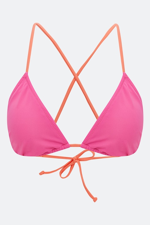 LC WAIKIKI, Sutien triunghiular uni de baie, Roz, 2XS