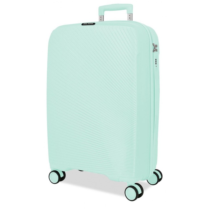 Troler cabina, Roll Road Orbit, polipropilena, TSA, turcoaz, 37x54x21 cm