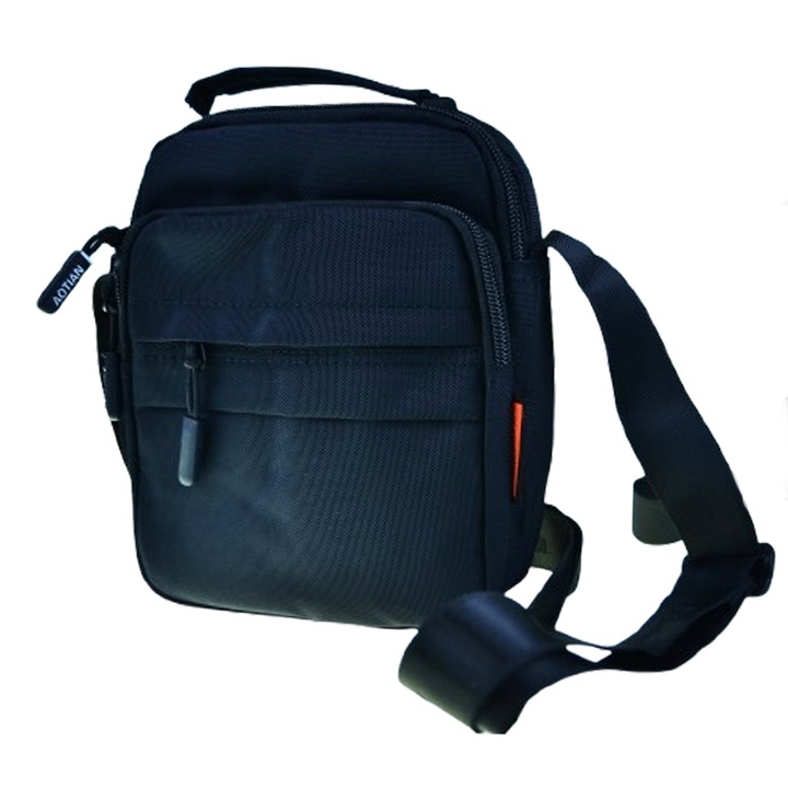 Mini Junior BBMJ-2 férfi kézitáska és válltáska, fekete