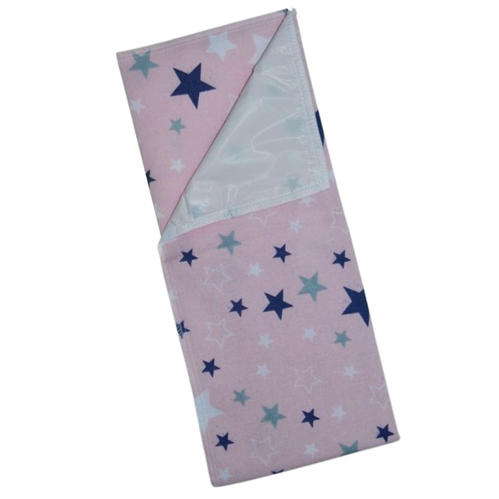 Aleza impermeabila din bumbac 50 x 60 cm Sensillo AIMPS-13, Roz 50 x 60 cm