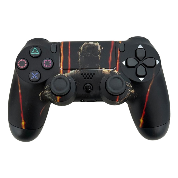 DoubleShock vezeték nélküli kontroller, PS4, PS-TV és PS Now, CALL-DUTY SZÉRIA, rezgésekkel, töltőkábel mellékelve, fekete, HAPPY JOKER®