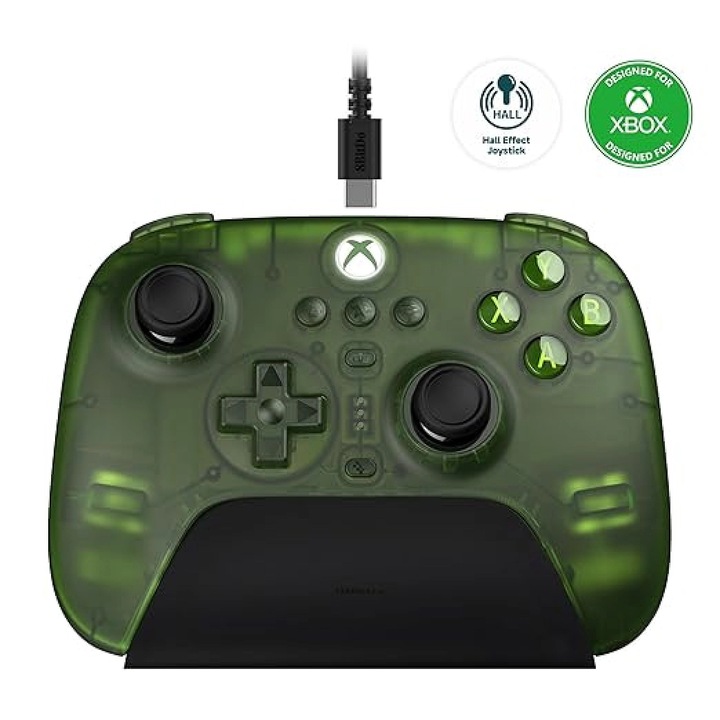 8BitDo Ultimate 3 üzemmódú kontroller töltődokkolóval – Jade (Xbox Series X, S, Xbox One, PC, Android és iOS konzolokkal kompatibilis)