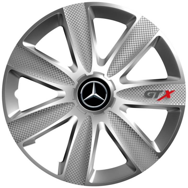 Set 4 Capace Roti GTX Gri R16, Pentru Mercedes
