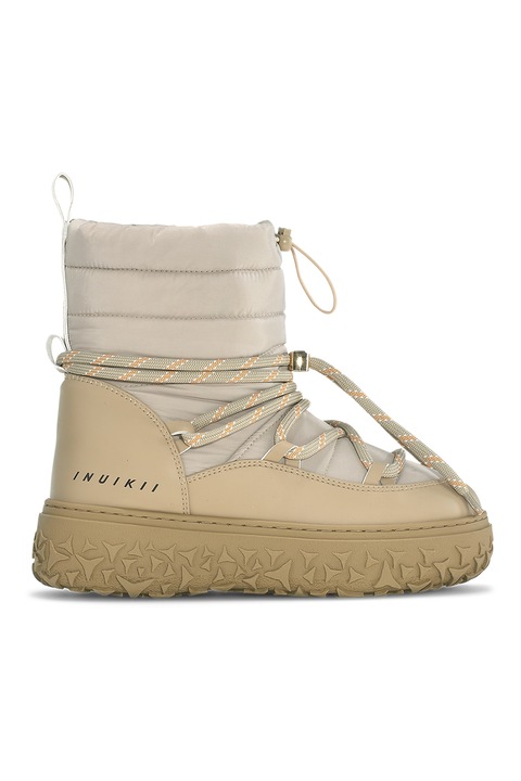 INUIKII, Ghete fara inchidere cu captuseala de lana, Maro nisip/Maro taupe deschis, 37