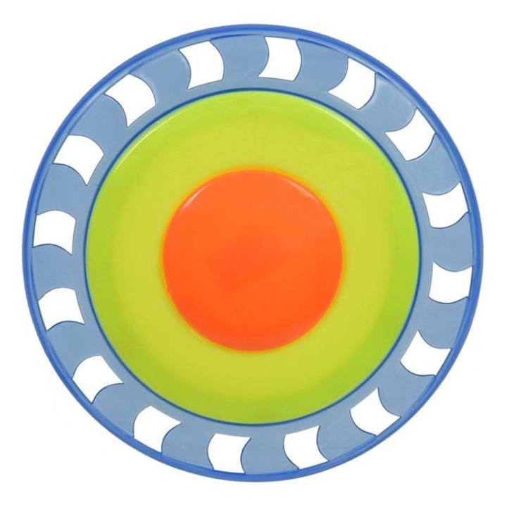 Frizbi Műanyag Fukszia-Kék Ø 16.5 cm – Sportjáték strandra, parkba, kempingbe, motoros koordináció fejlesztésére — ANTBRO®