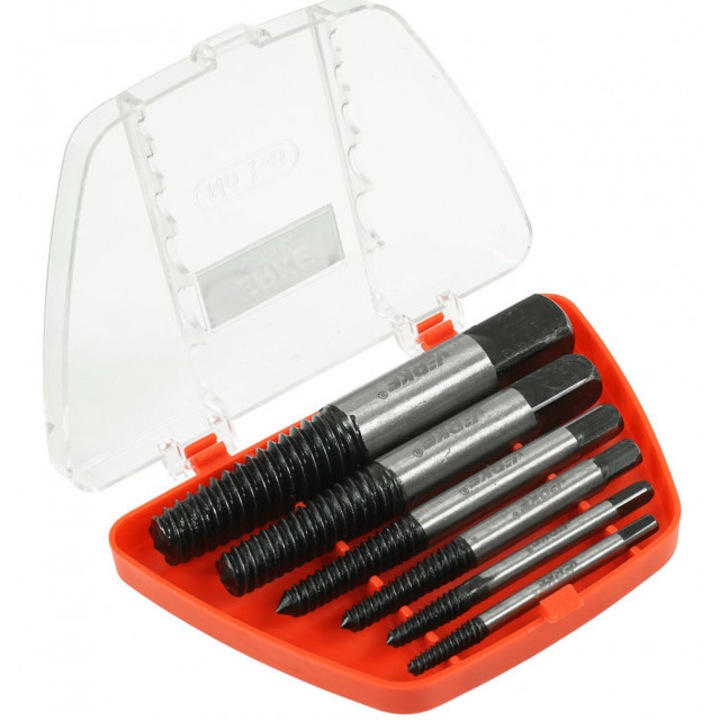 Set de 6 extractoare pentru indepartarea suruburilor, 3-85mm Verke