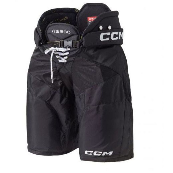 CCM, 400D nylon jégkorongnadrág JDP védelemmel, belső övvel és 1 hüvelykes hosszabbítással AS580, sötétkék, L