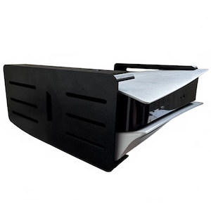 Suport sub birou pentru PS5 model cu disc, imprimat 3d, plastic, negru