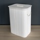 Cos de rufe alb din bambus, 72 l