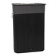 Cos de rufe NUXIO, 80 l, negru, bambus, detasabil, demontabil, 42x32x60cm
