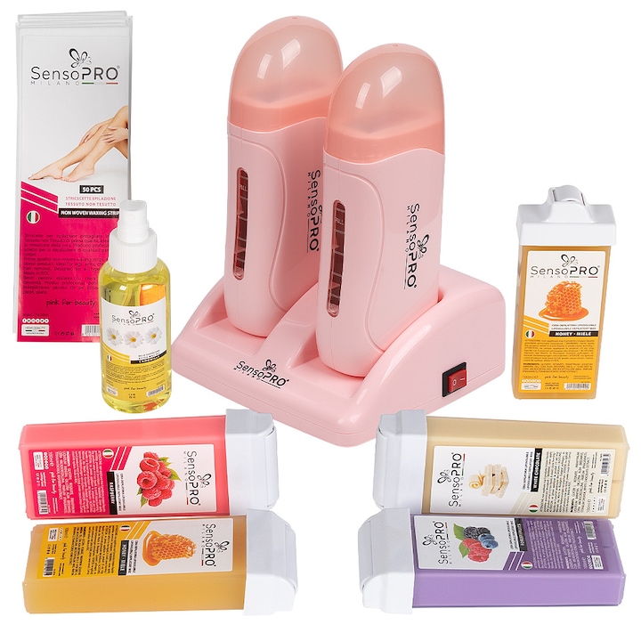 Комплект за кола маска SensoPRO Duo Pink Star + ПОДАРЪК пълнител за кола маска с тесен апликатор